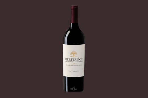 Double Gold Award at 2019 "Toast of the Coast" Int Wine Competition: 2017 Taub Family Vineyards Heritance Cabernet Sauvignon Napa Valley