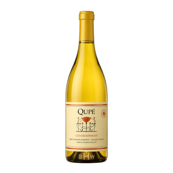 2007 Qupé 'Bien Nacido Reserve ~ Block Eleven' Chardonnay Santa Maria Valley single white wine bottle, curated by Big Hammer Wines.