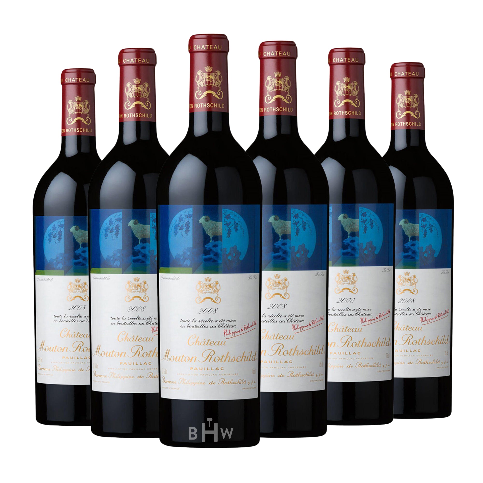 2008 Chateau Mouton Rothschild Pauillac 6 x 750ml