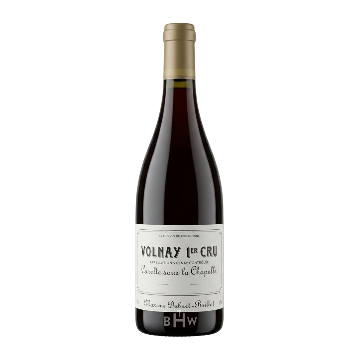 2017 Maxime Dubuet-Boillot Volnay 1er Cru 'Carelle sous la Chapelle' Pinot Noir Burgundy red wine bottle, curated by Big Hammer Wines.
