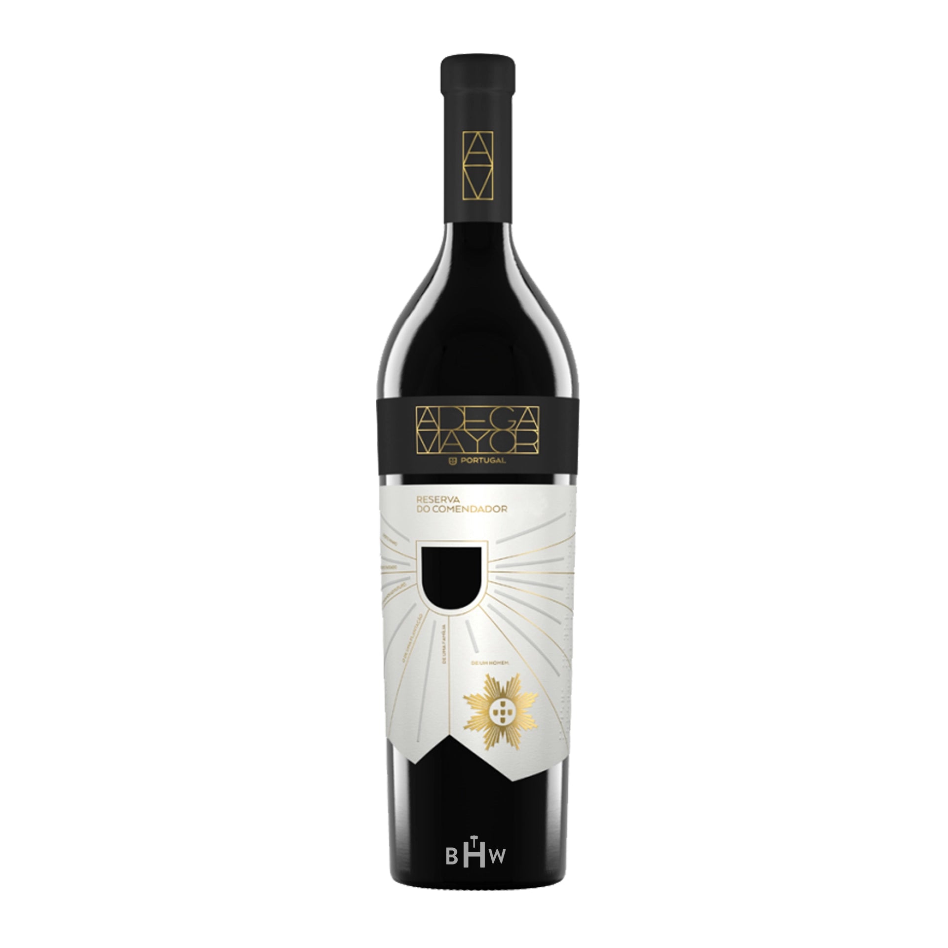 2017 wine bottle with white background