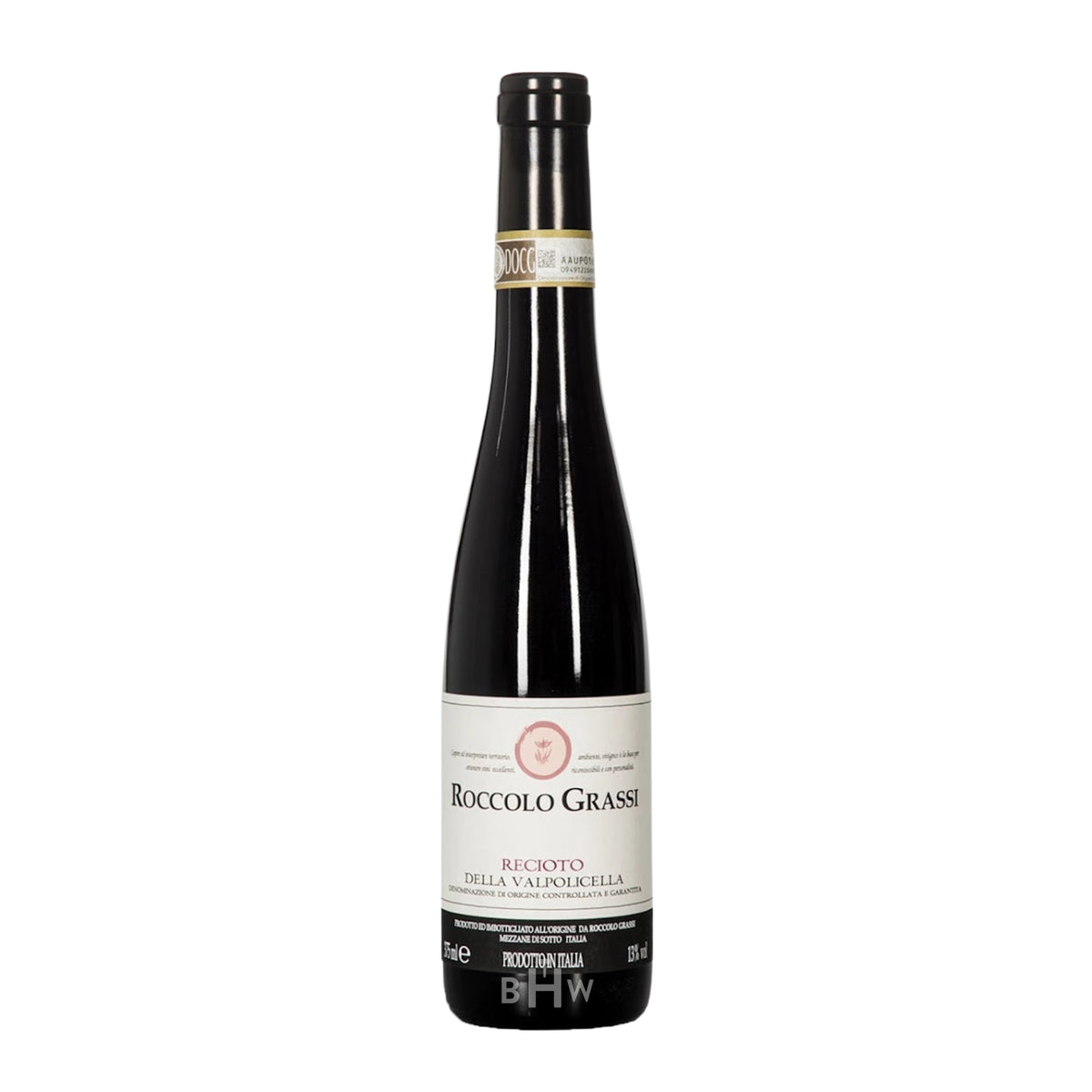 2017 Roccolo Grassi Recioto della Valpolicella sweet dessert wine bottle. Curated by Big Hammer Wines.