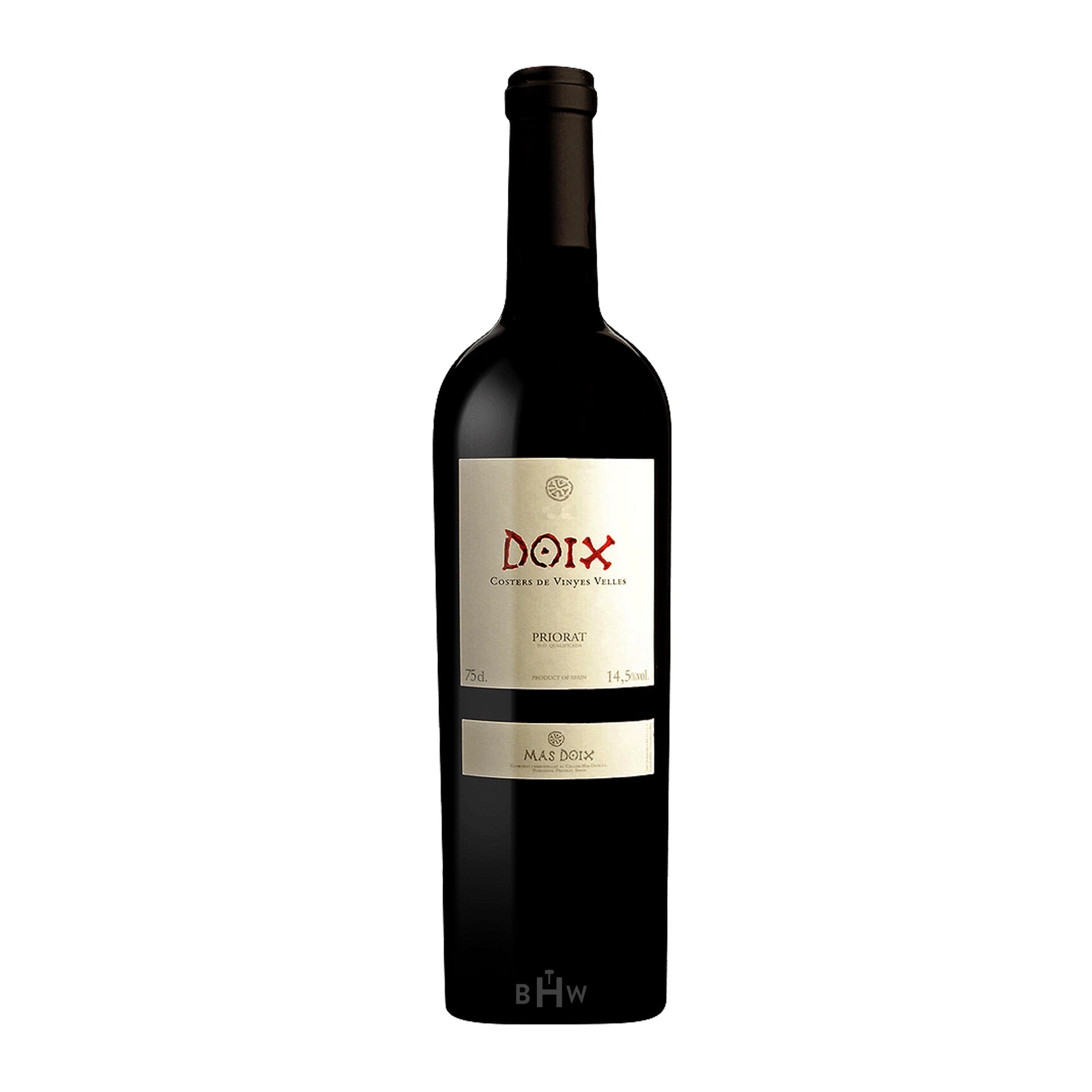 2018 Mas Doix Costers de Vinyes Velles wine bottle on a white background.