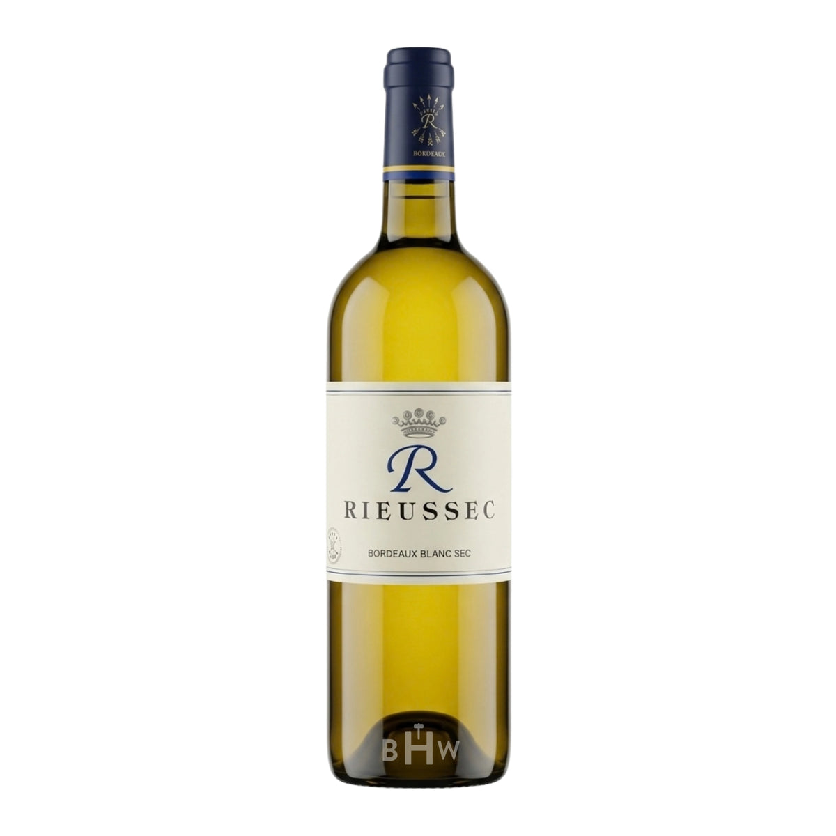 2019 Château Rieussec 'R de Rieussec' Bordeaux Blanc Sec single white wine bottle, curated by Big Hammer Wines.