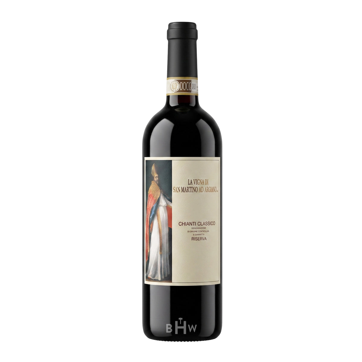 A bottle of 2019 La Vigna di San Martino Ad Argiano Chianti Classico Riserva red wine from Tuscany, Italy, curated by Big Hammer Wines