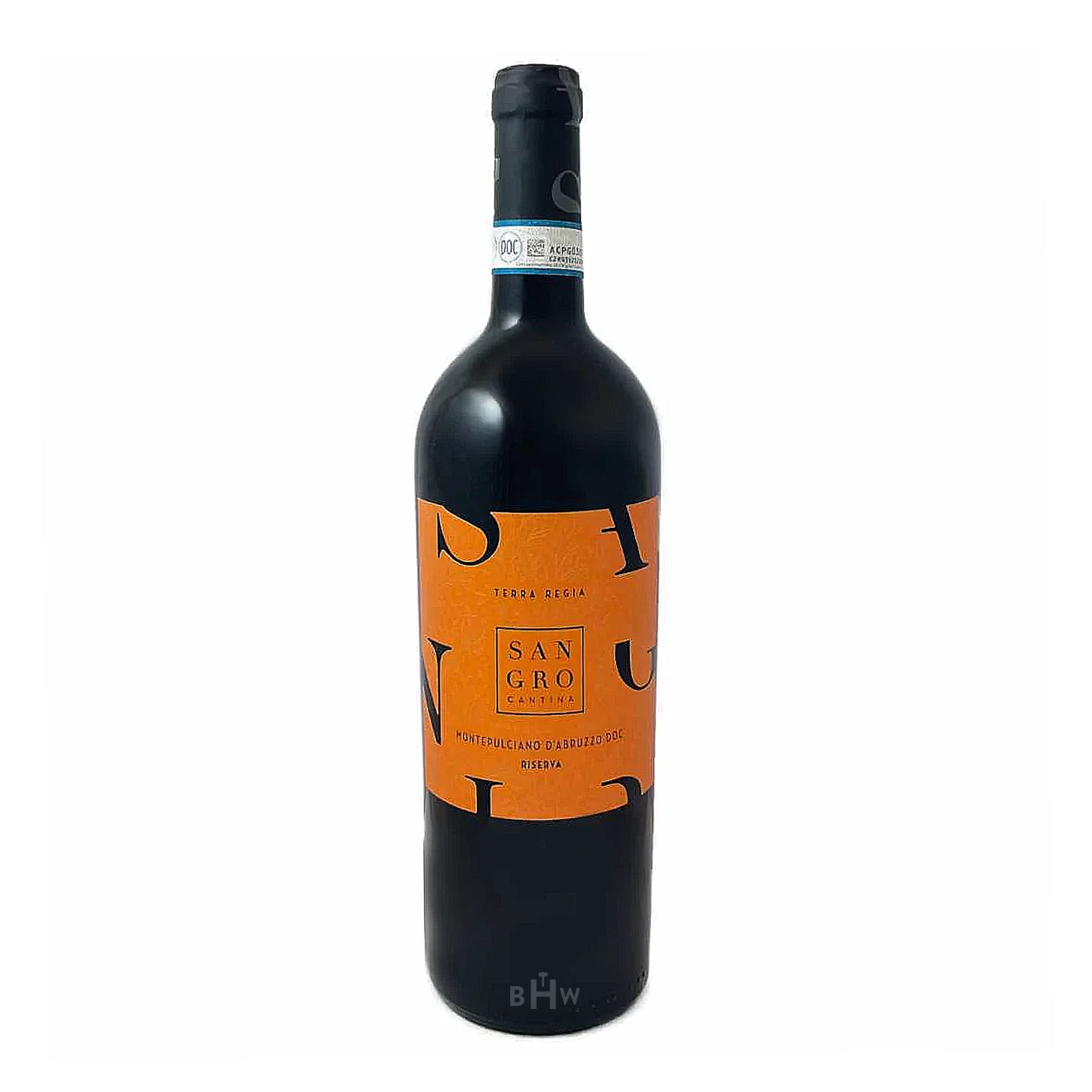 2019 Sangro Terra Regia Montepulciano d'Abruzzo Riserva