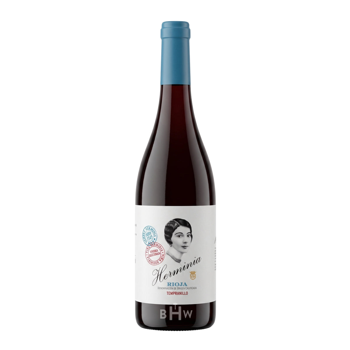 2019 Viña Herminia Rioja Tempranillo single red wine bottle, curated by Big Hammer Wines.