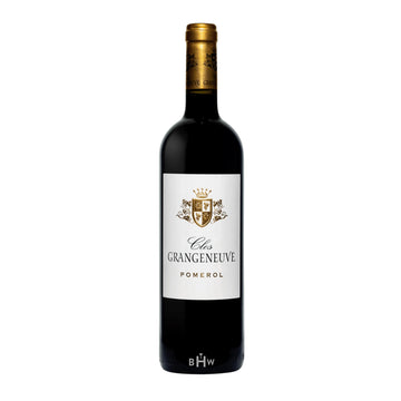 2020 Clos Grangeneuve Pomerol wine bottle.