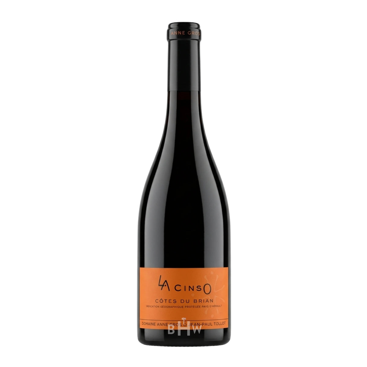 2020 Domaine Anne Gros & Jean-Paul Tollot 'La Cinso' Côtes du Brian Cinsault Languedoc red wine bottle, curated by Big Hammer Wines.