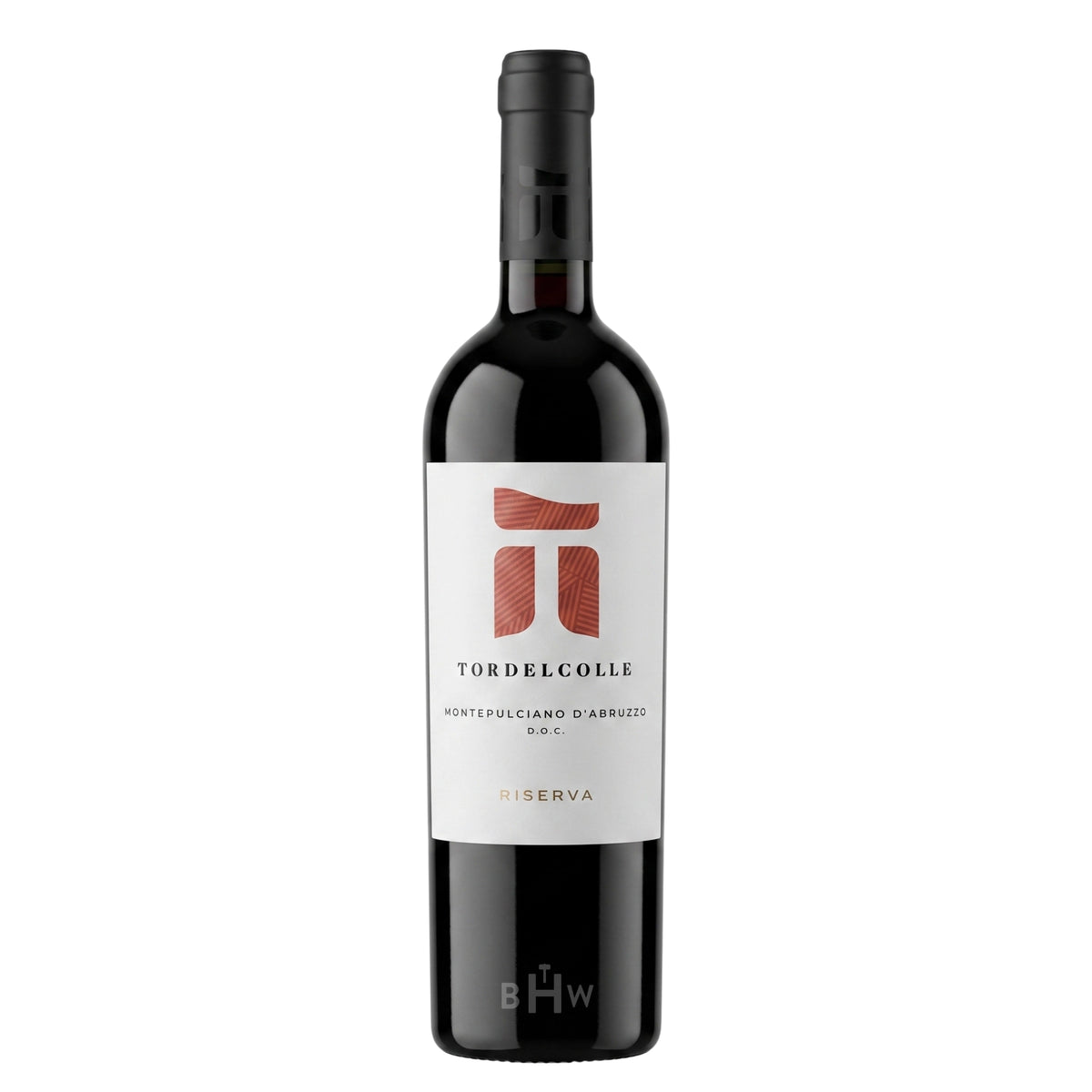 A bottle of 2020 Tor del Colle Montepulciano d'Abruzzo Riserva red wine, curated by Big Hammer Wines.