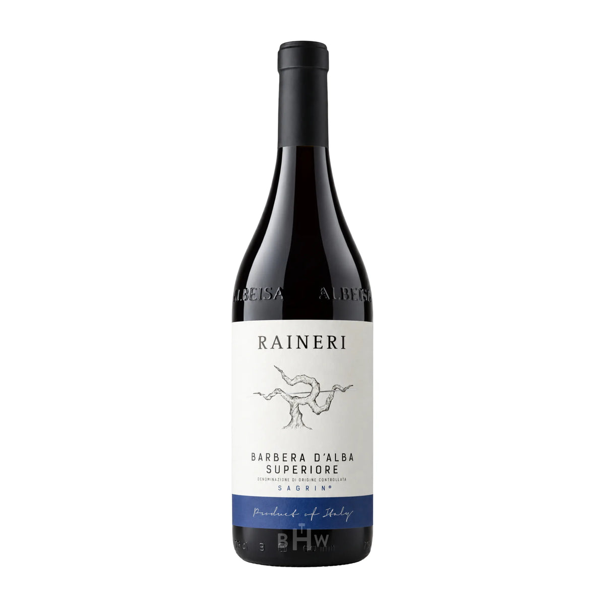 A bottle of 2020 Raineri Barbera d'Alba Superiore Sagrin Piedmont
