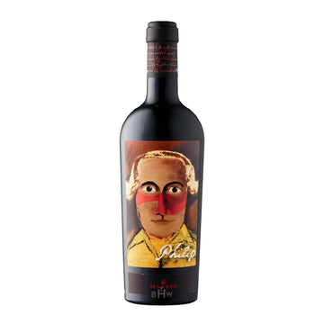 Red 2021 Mazzei Philip Cabernet Sauvignon Toscana wine bottle.