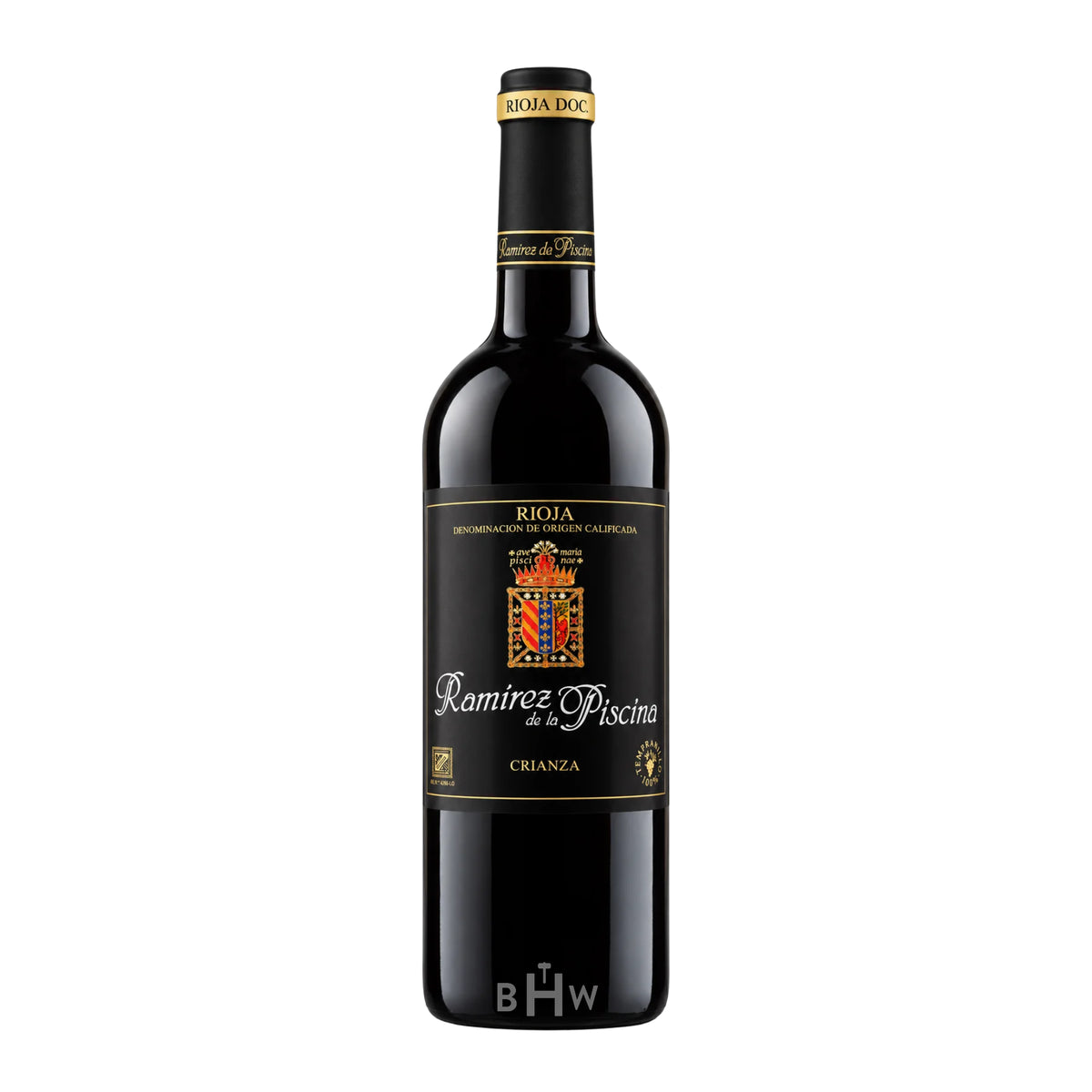 2021 Bodegas Ramírez de la Piscina Crianza Rioja single red wine bottle, curated by Big Hammer Wines.