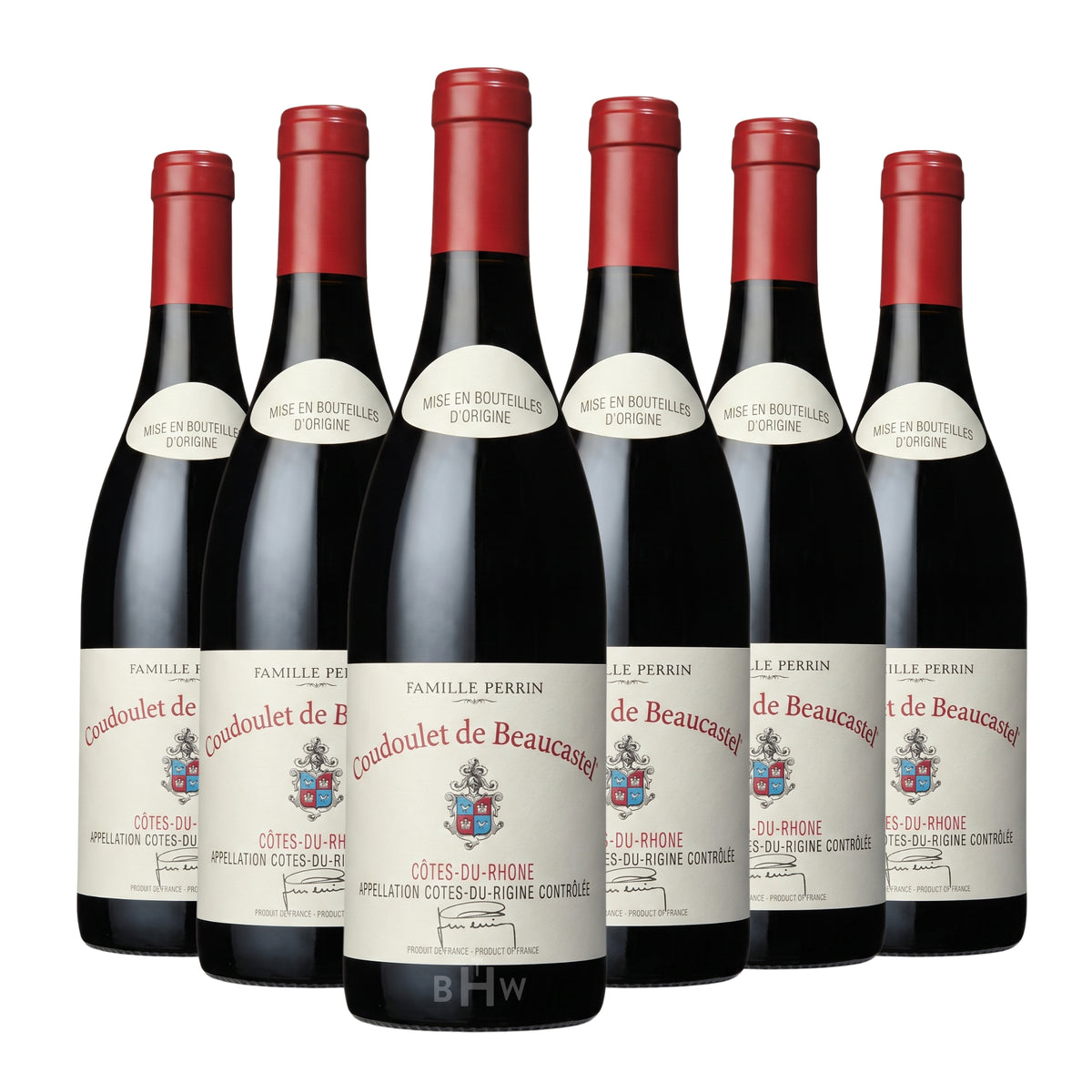 2021 Château de Beaucastel 'Coudoulet de Beaucastel' Côtes-du-Rhône Rouge Rhône Valley 6-pack red wine bottles, curated by Big Hammer Wines.