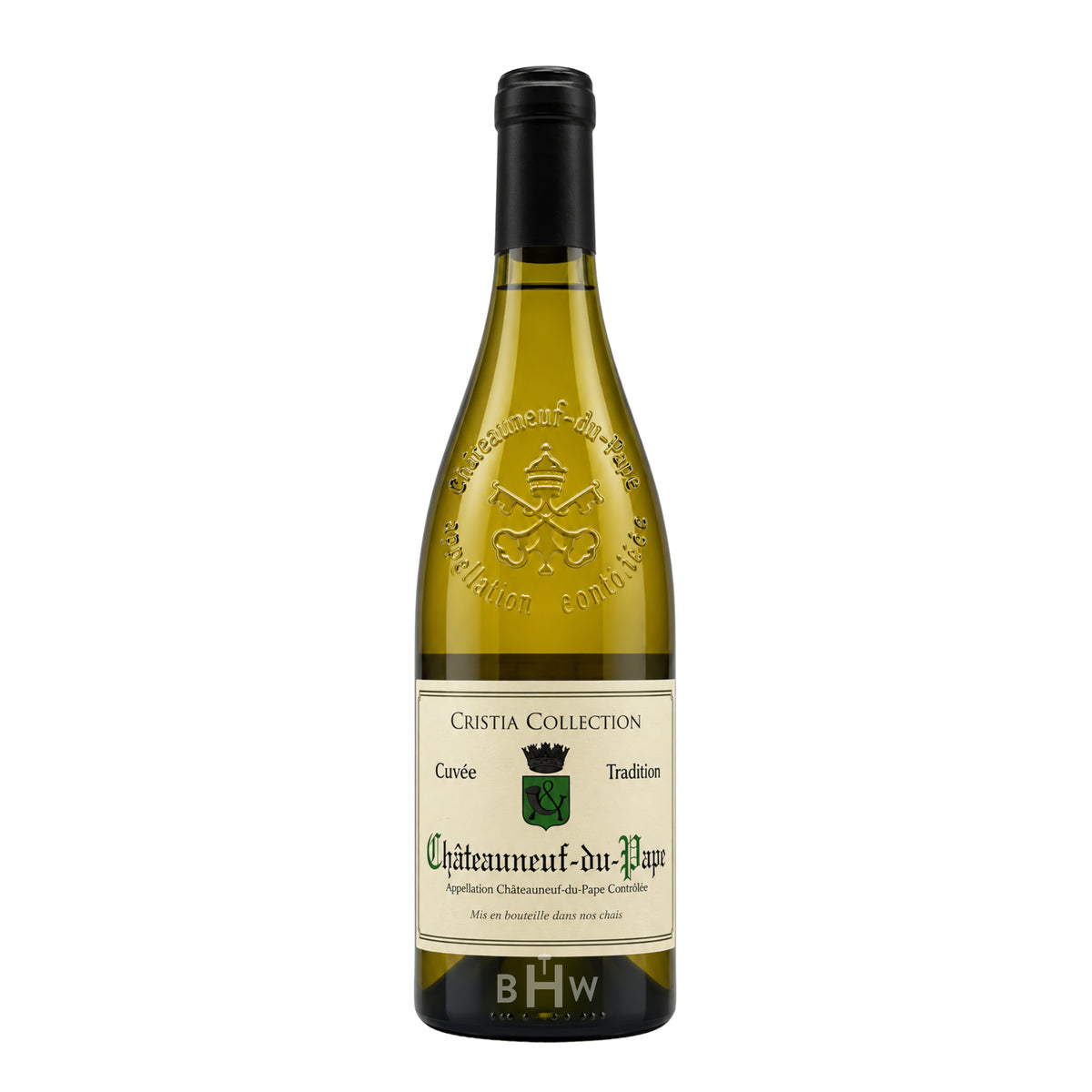2021 Domaine de Cristia 'Cristia Collection Cuvée Tradition' Châteauneuf-du-Pape Blanc bouteille de vin blanc unique, sélectionnée par Big Hammer Wines.