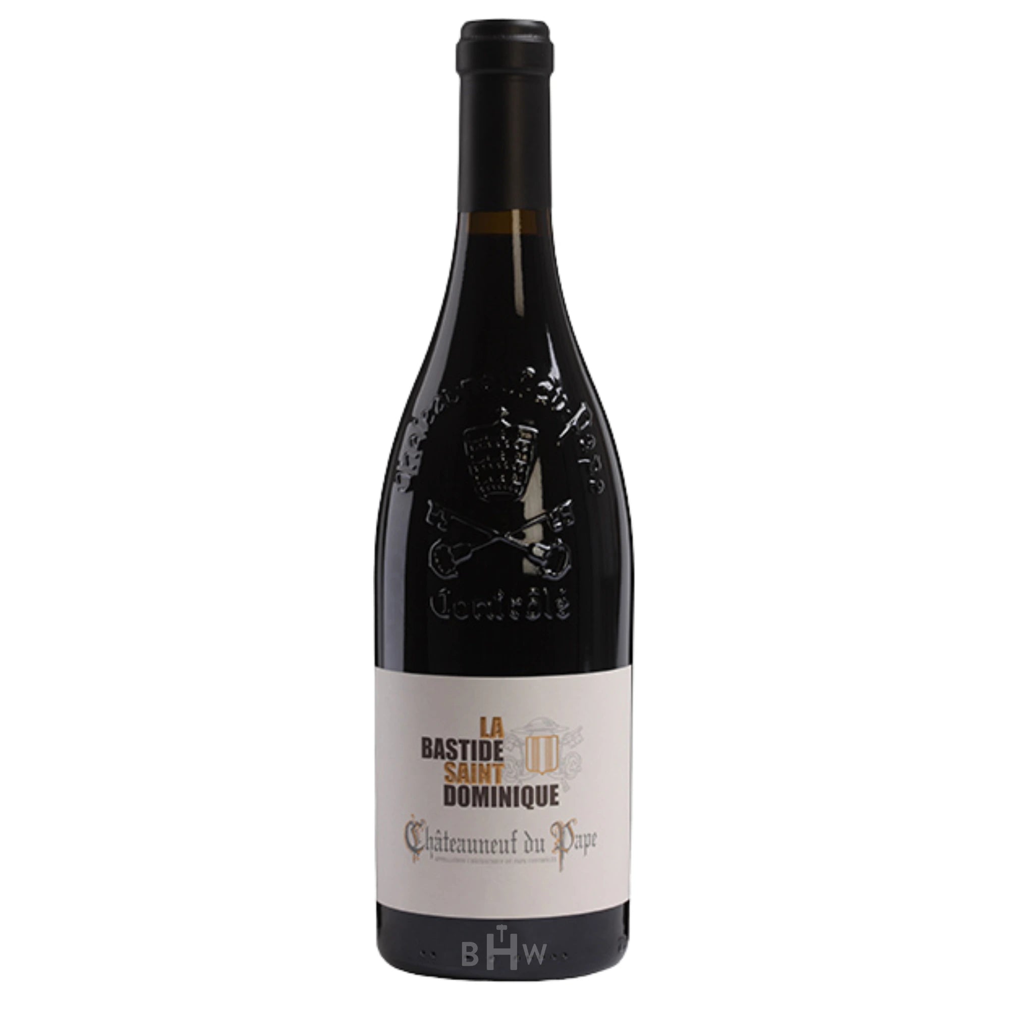 2021 La Bastide Saint Dominique Chateauneuf du Pape Rouge wine bottle.