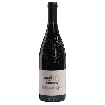 2021 La Bastide Saint Dominique Chateauneuf du Pape Rouge wine bottle.