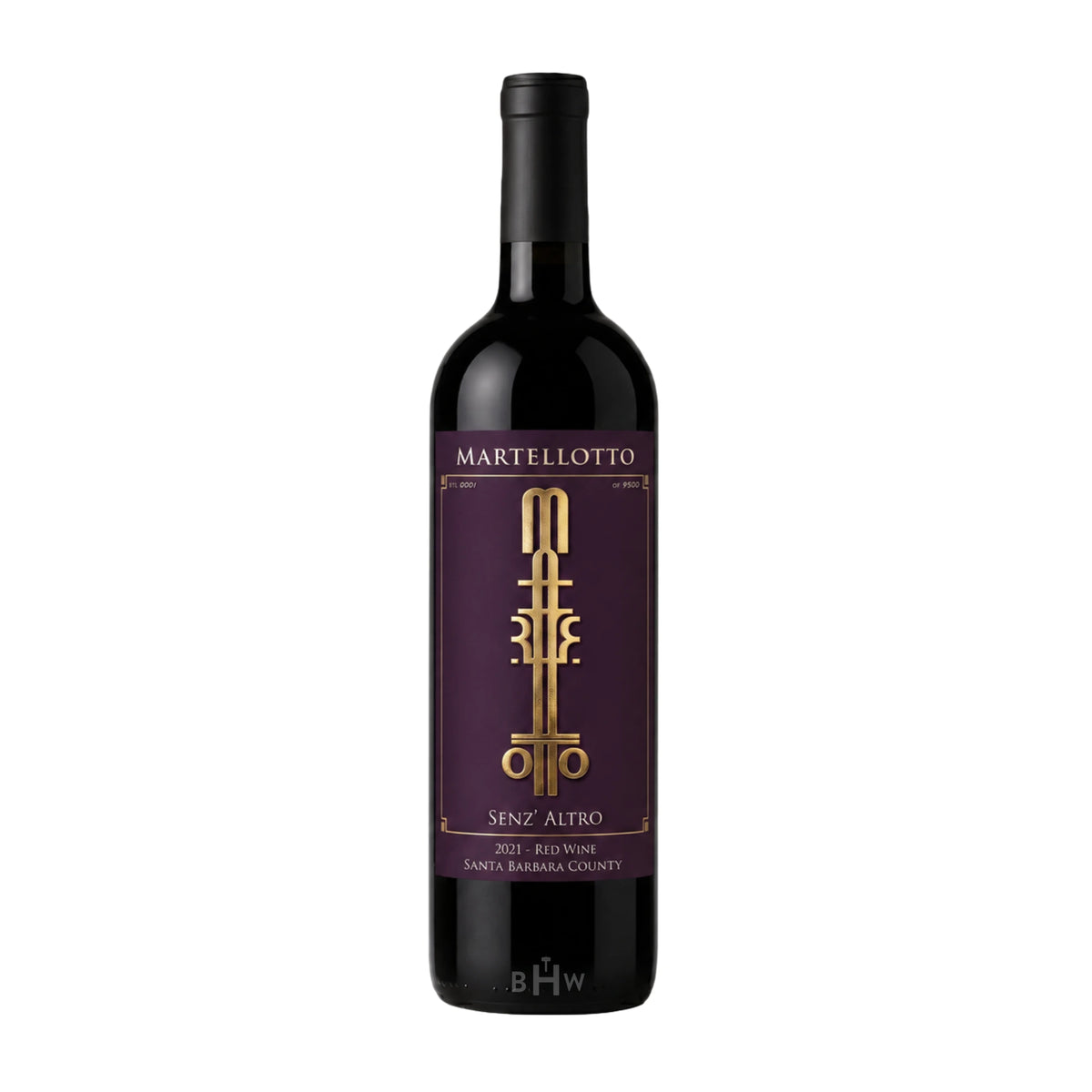 2021 Martellotto Senz' Altro Red Wine Santa Barbara County wine bottle.