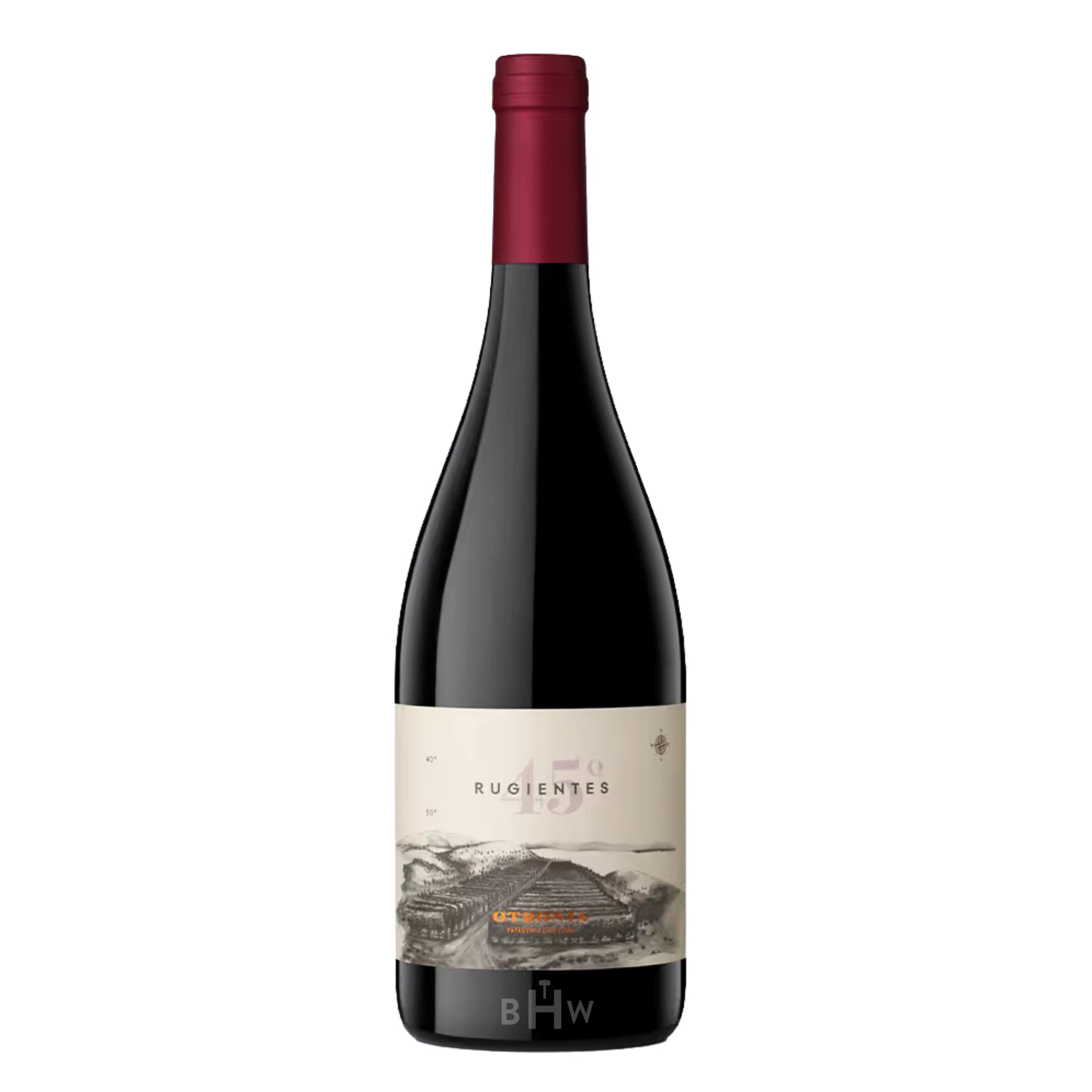 2021 Otronia 45 Rugientes Pinot Noir wine bottle.