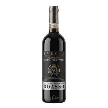 A bottle of 2022 Boasso Barolo del Comune di Serralunga d'Alba red wine, curated by Big Hammer Wines.