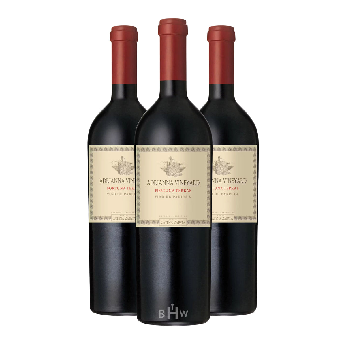 A 3-bottle pack of 2022 Catena Zapata Adrianna Vineyard 'Fortuna Terrae' Malbec Gualtallary (750ml bottles), curated by Big Hammer Wines.