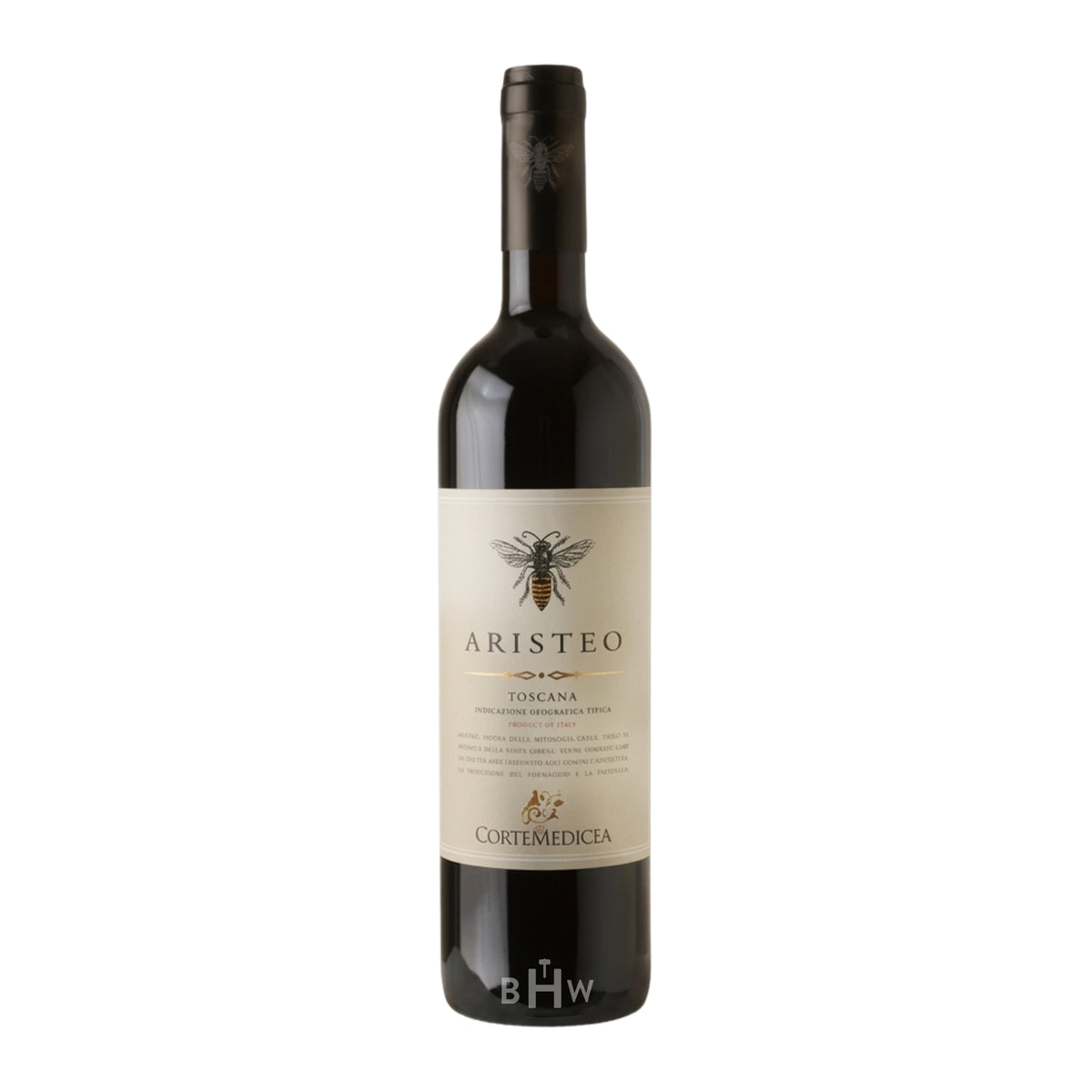 2022 Corte Medicea Aristeo Super Tuscan red wine bottle, curated by Big Hammer Wines.