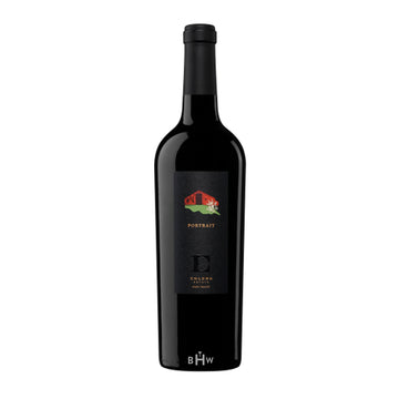 2022 Ehlers Potrait Red blend wine bottle with a white background.