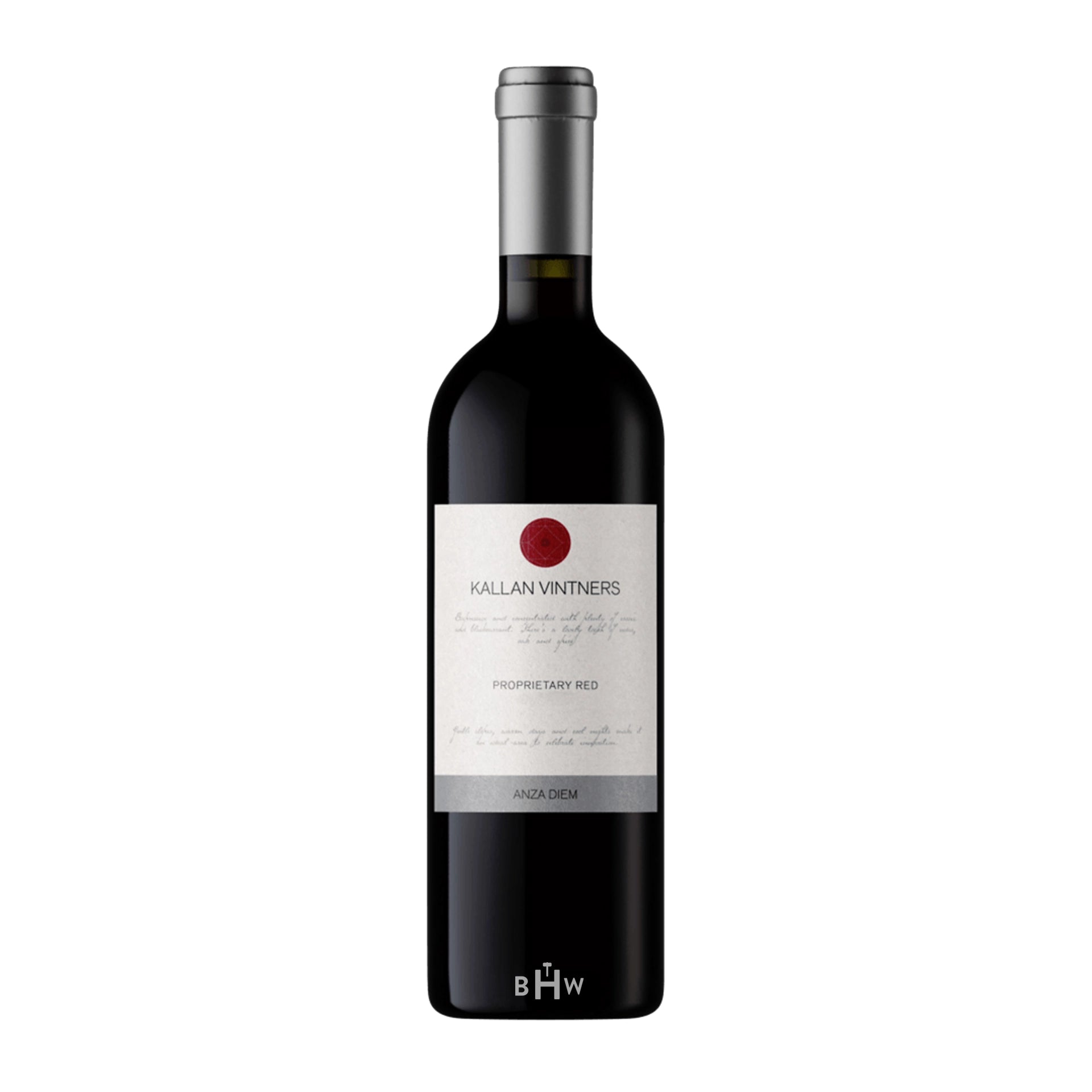 2022 Kallan Vintners Anza Diem Proprietary Red Wine California wine bottle.