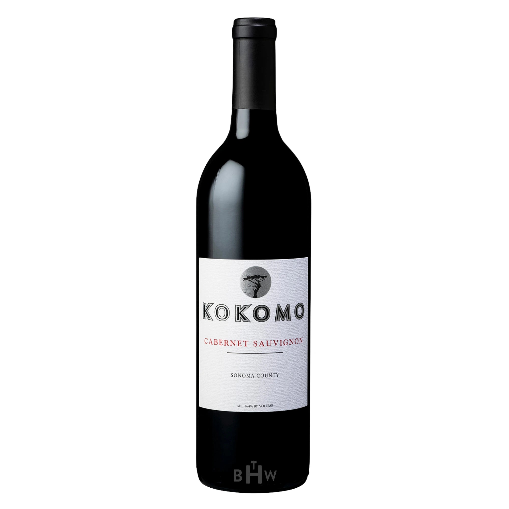2022 Kokomo Cabernet Sauvignon Sonoma County wine bottle.