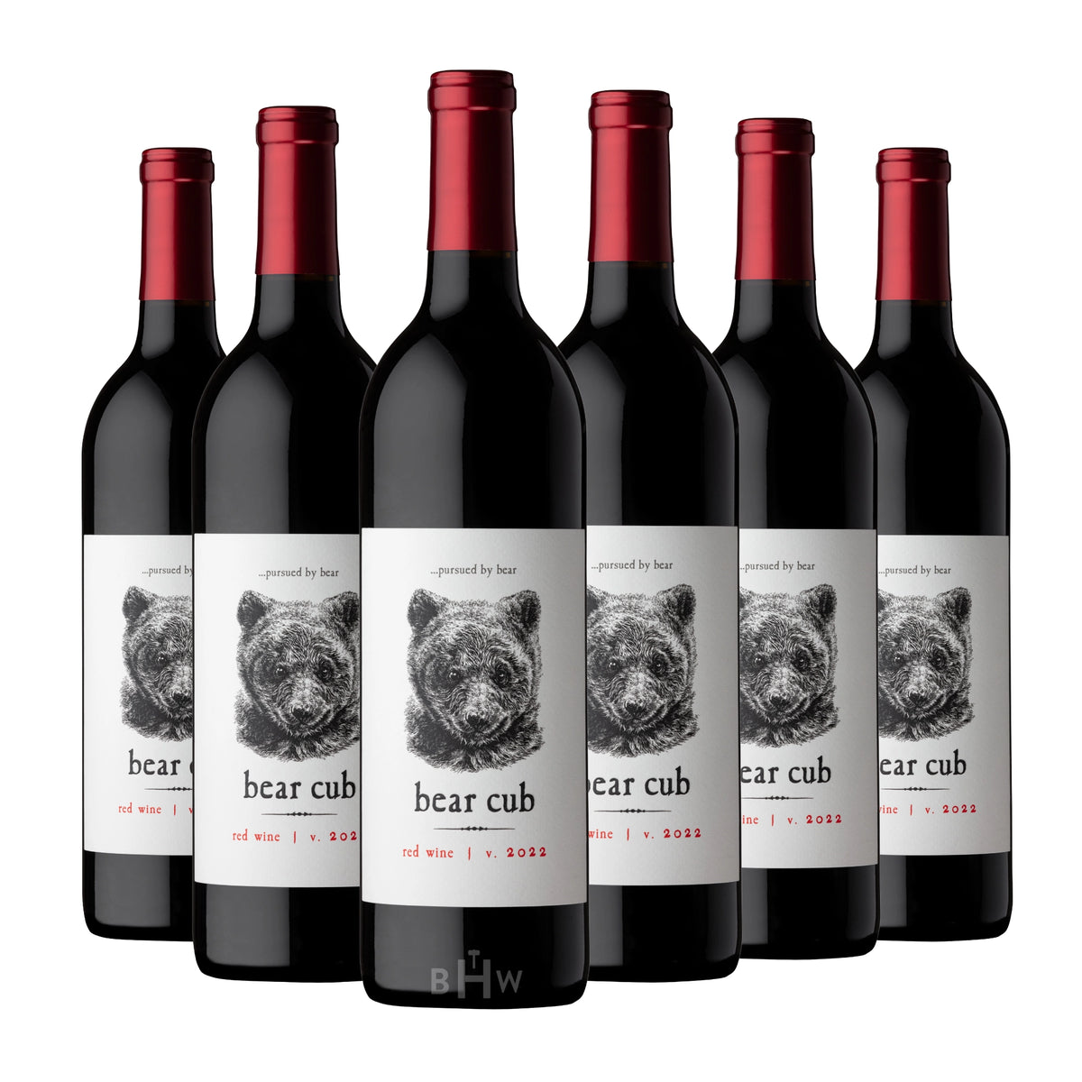 A 6-bottle pack of 2022 Pursued By Bear Bear Cub Columbia Valley 750ml red wine, curated by Big Hammer Wines.