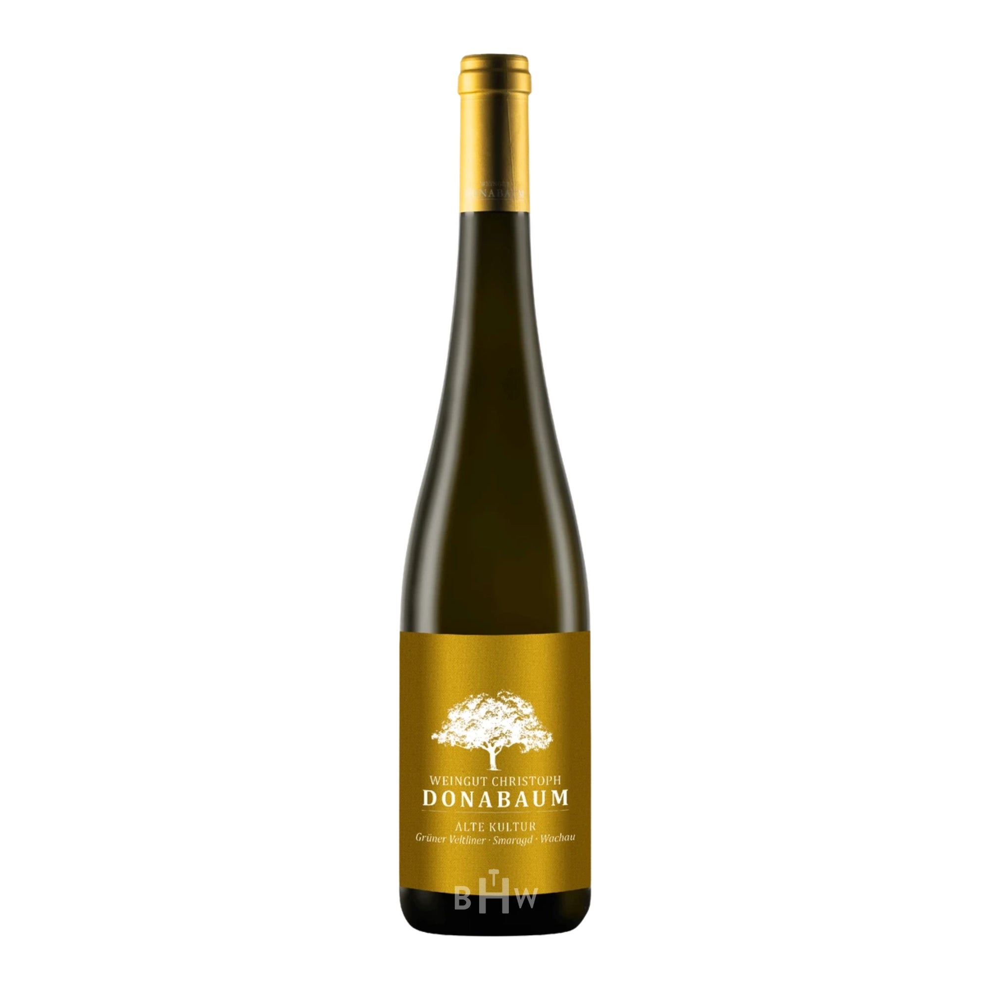 A bottle of 2022 Weingut Christoph Donabaum Grüner Veltliner Smaragd Alte Kultur white wine from Wachau, Austria, curated by Big Hammer Wines