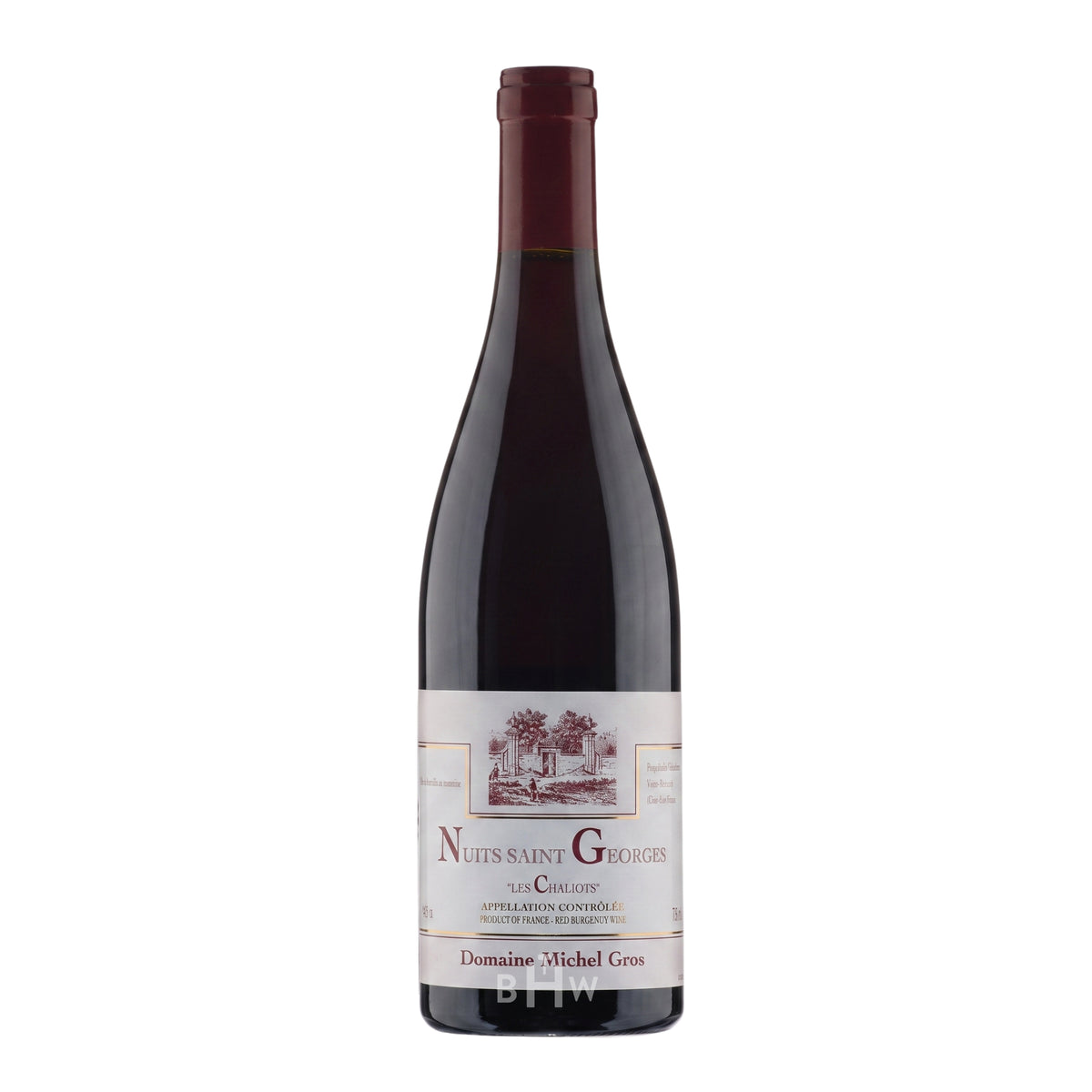 2023 Domaine Michel Gros Nuits-Saint-Georges 'Les Chaliots' single red wine bottle, curated by Big Hammer Wines.