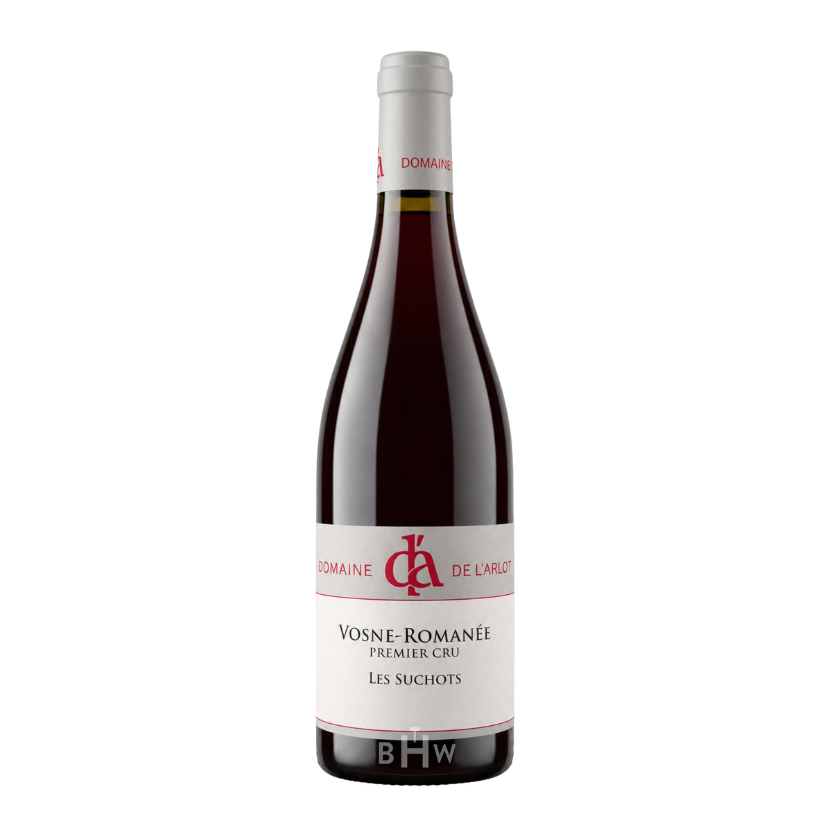 2023 Domaine de l'Arlot Vosne-Romanée Premier Cru 'Les Suchots' Pinot Noir Côte de Nuits single red wine bottle, curated by Big Hammer Wines.