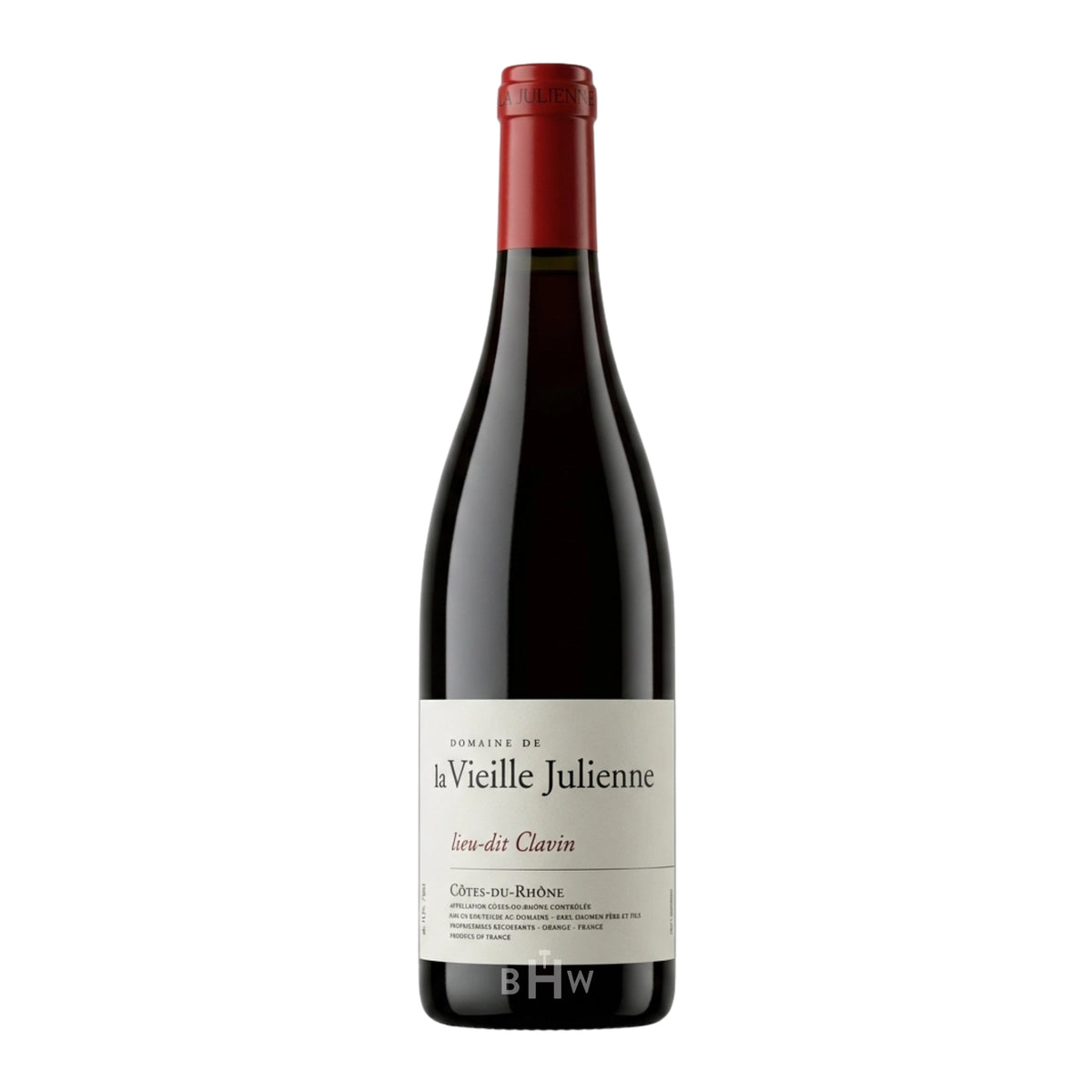 2023 Domaine de la Vieille Julienne 'lieu-dit Clavin' Côtes-du-Rhône red wine bottle, curated by Big Hammer Wines.