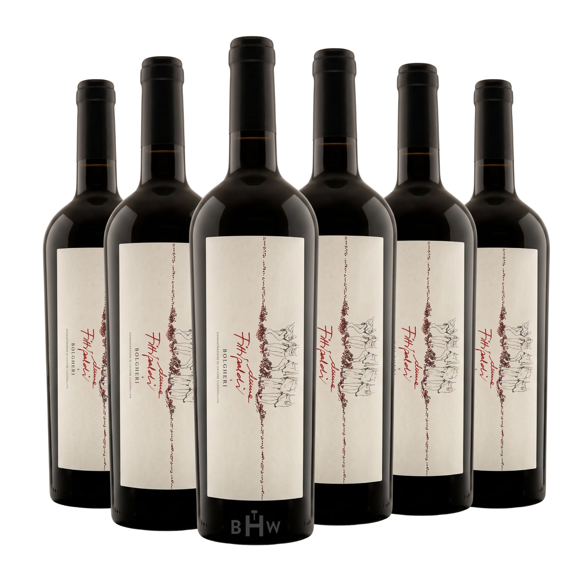 2023 Donne Fittipaldi Bolgheri Rosso DOC Tuscany 6-pack red wine bottles, curated by Big Hammer Wines.