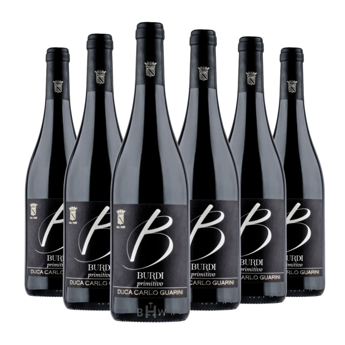 2023 Duca Carlo Guarini 'Burdi' Primitivo Salento IGT Puglia 6-pack red wine bottles, curated by Big Hammer Wines.