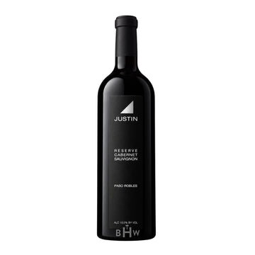 2023 Justin Vineyards & Winery Reserve Cabernet Sauvignon Paso Robles single red wine bottle, curated by Big Hammer Wines.