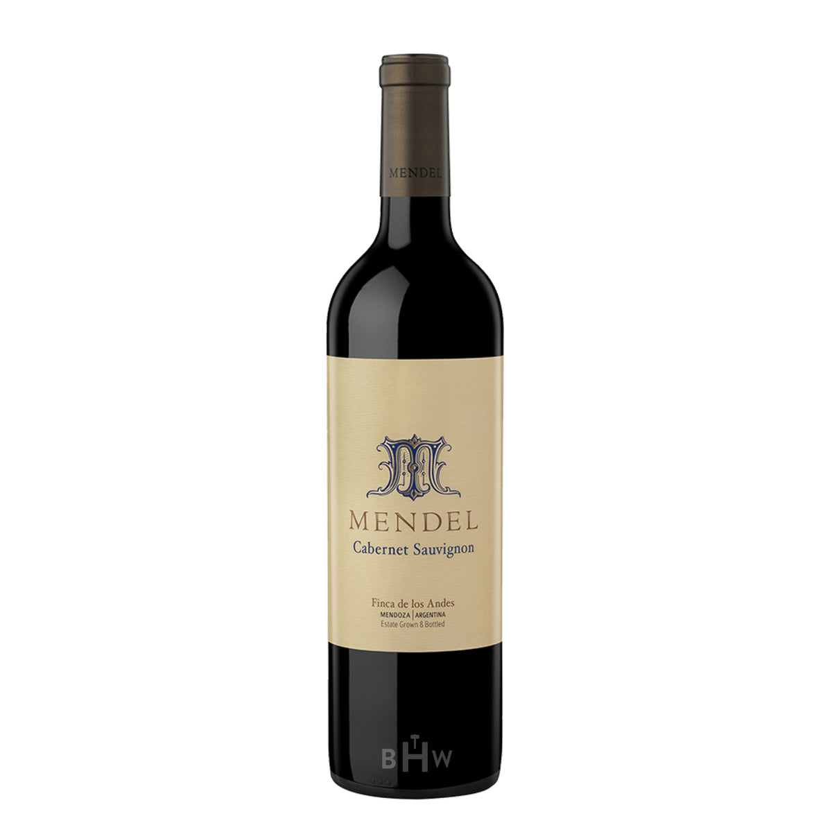 A single bottle of 2023 Mendel Cabernet Sauvignon red wine from Mendoza, Argentina, curated by Big Hammer Wines.