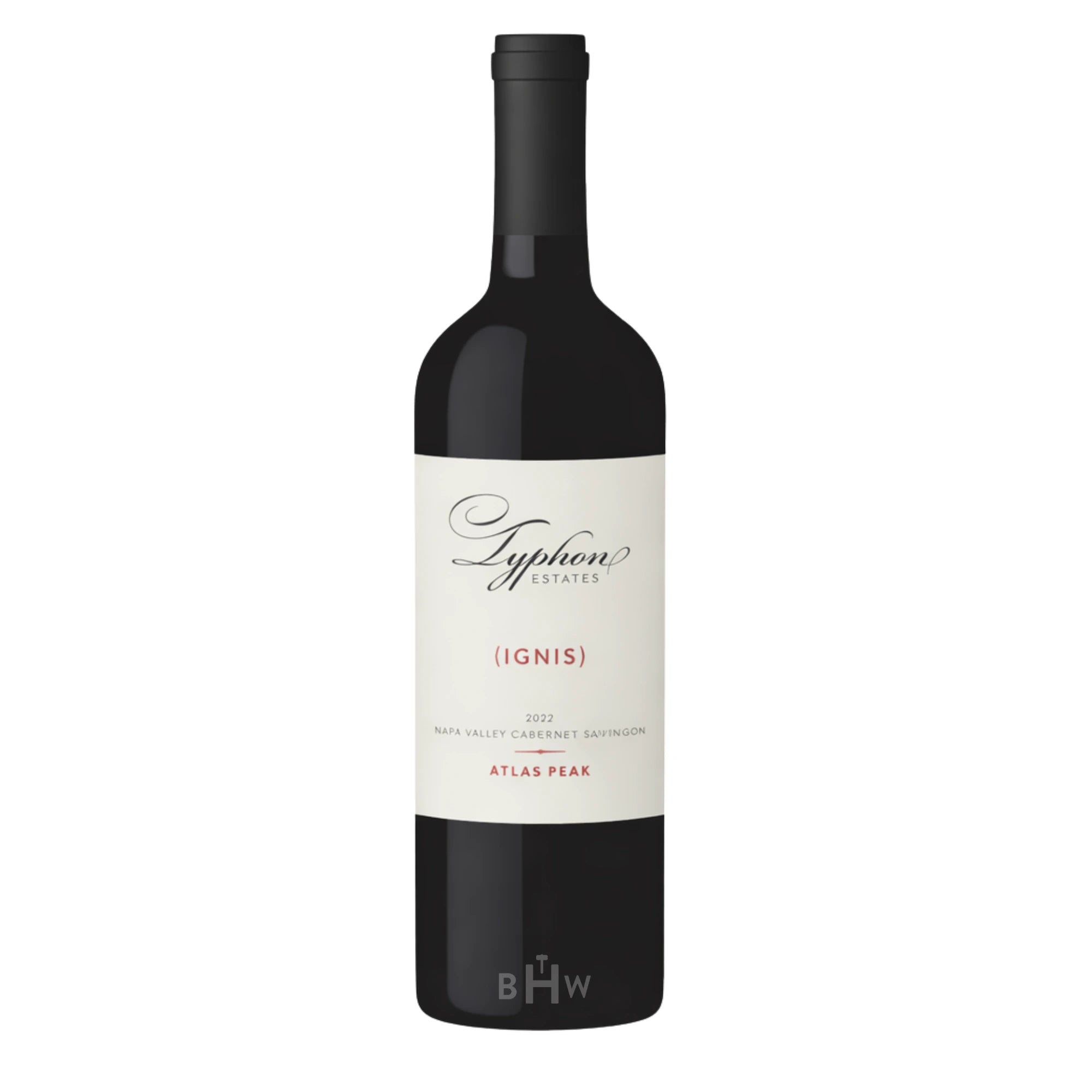 2023 Typhon Estates 'Ignis' Cabernet Sauvignon Atlas Peak wine bottle.