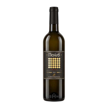 A bottle of 2023 Nesios Cabernet-Sangiovese Super Tuscan IGT red wine, curated by Big Hammer Wines.