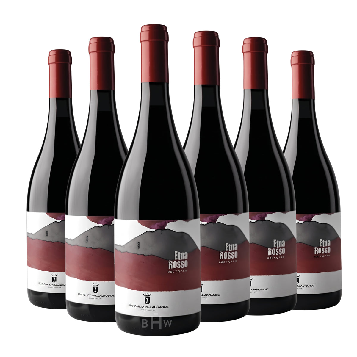 2024 Barone di Villagrande Etna Rosso DOC Nerello Mascalese Sicily 6-pack red wine bottles, curated by Big Hammer Wines.