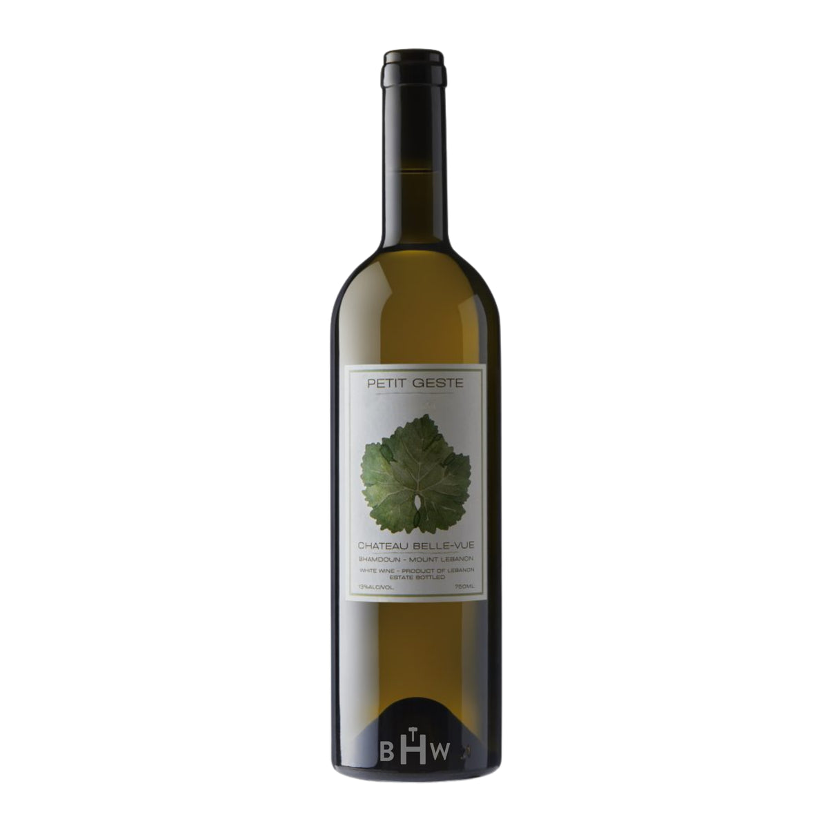 2024 Chateau Belle-Vue Petit Geste Sauvignon Blanc Viognier Mount Lebanon white wine bottle, curated by Big Hammer Wines.
