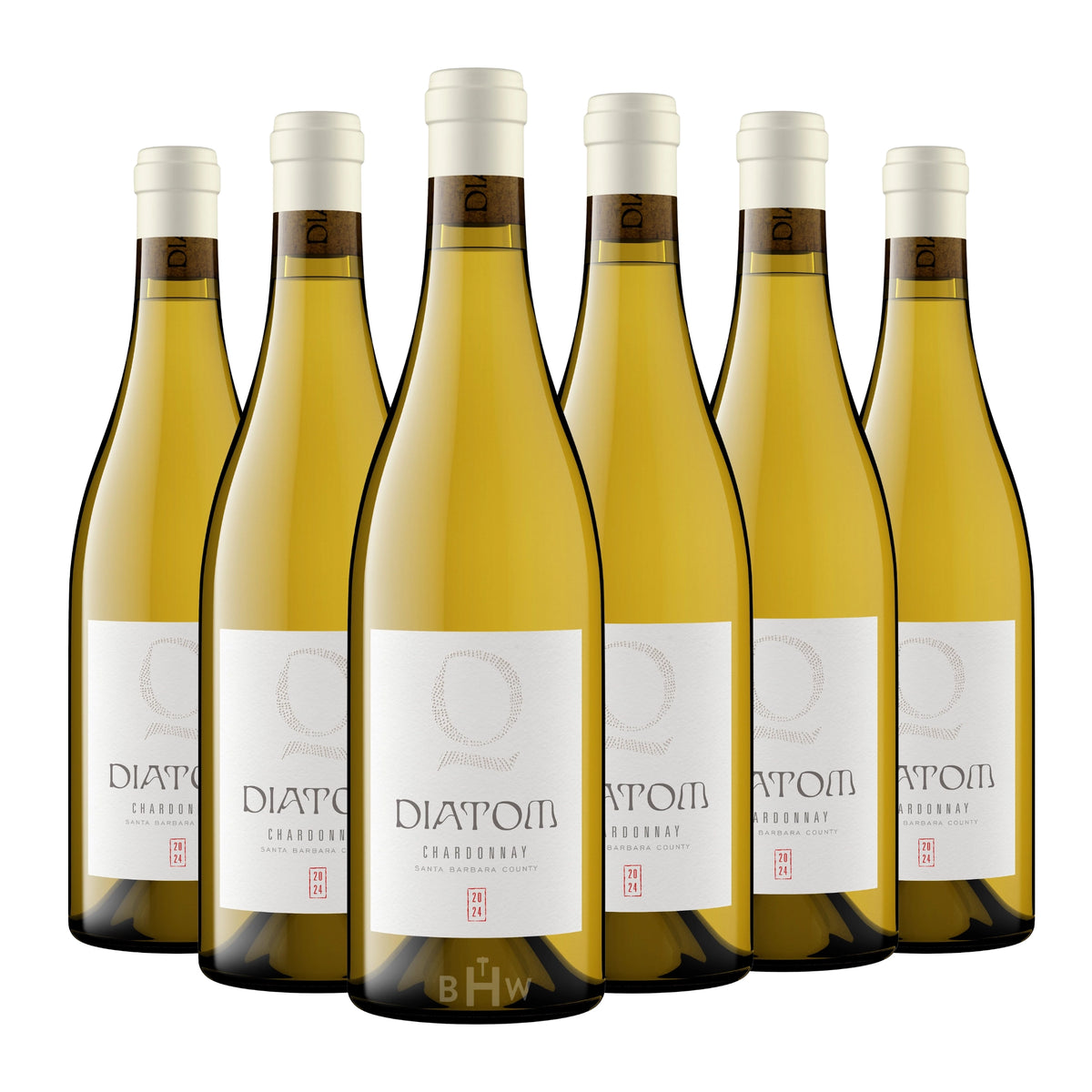 2024 Diatom Chardonnay Santa Barbara County 6-pack white wine bottles, curated by Big Hammer Wines.