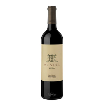 A single bottle of 2024 Mendel Malbec red wine from Mendoza, Argentina, curated by Big Hammer Wines.