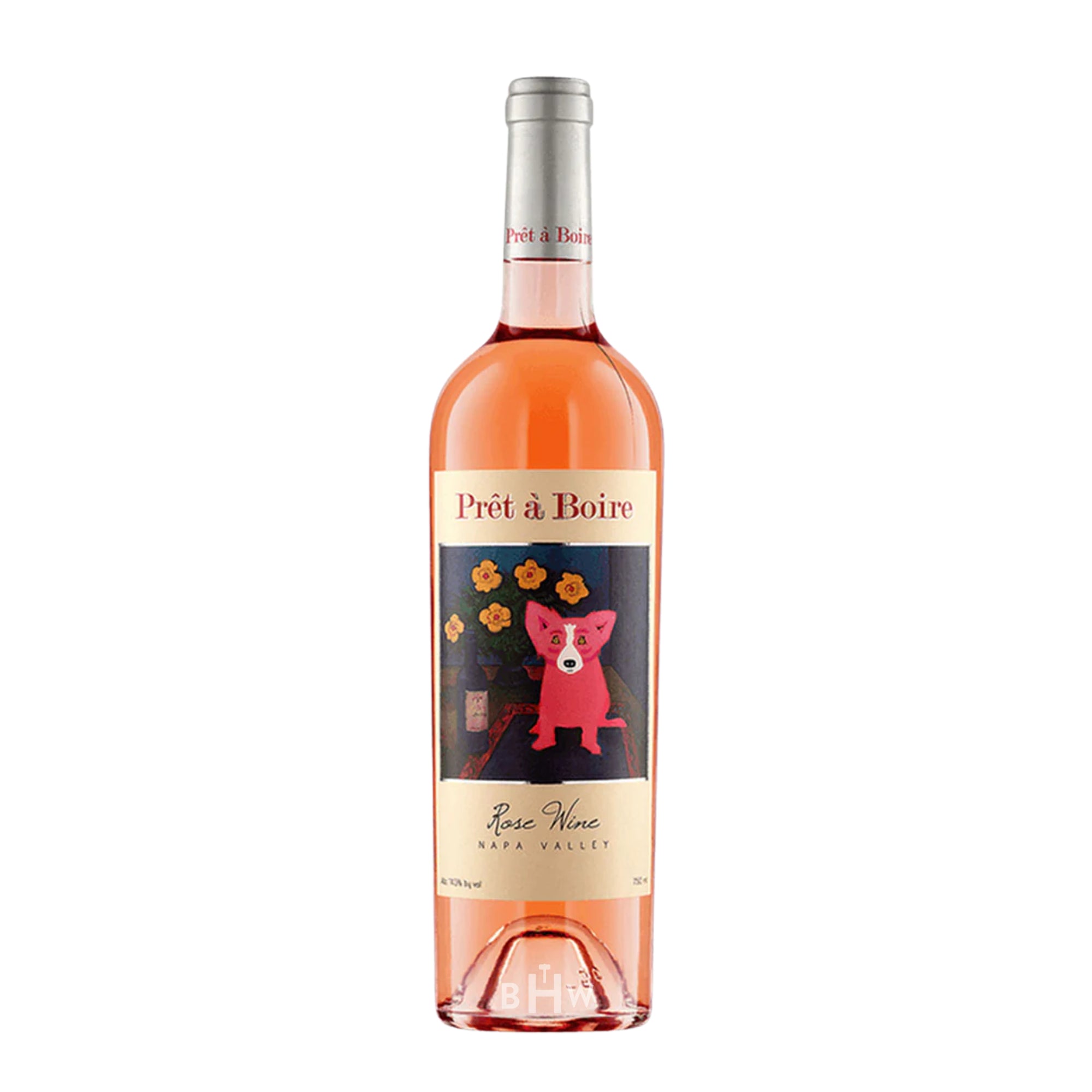 2025 Amuse Bouche Prêt à Boire Rosé Napa Valley, premium rosé wine with elegant label design, single 750ml bottle, packed by Big Hammer Wines