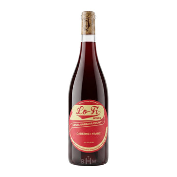 A bottle of 2025 Lo-Fi Cabernet Franc Santa Barbara County red wine, curated by Big Hammer Wines.