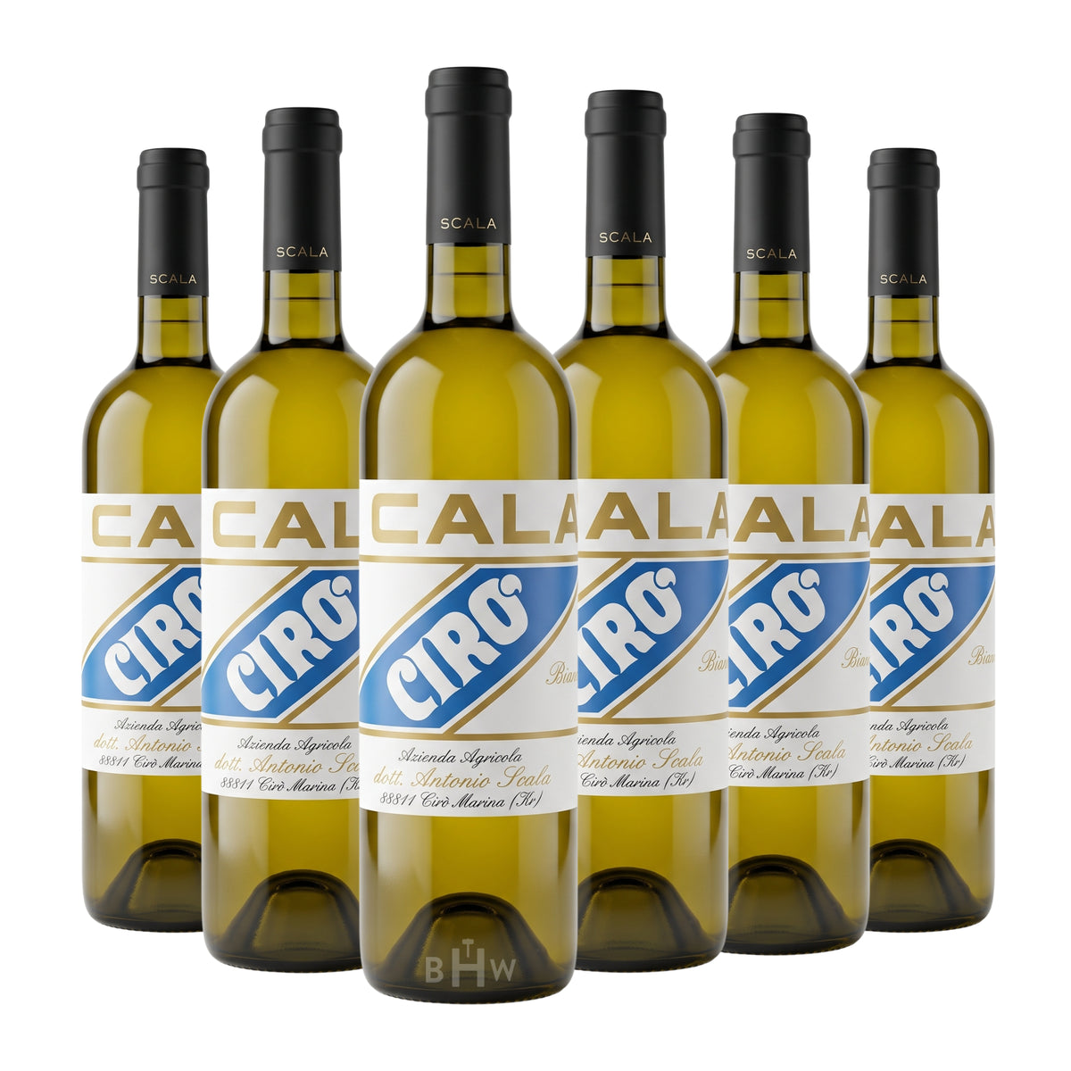 2025 Scala Cirò DOC Greco Bianco Calabria 6-pack white wine bottles, curated by Big Hammer Wines.
