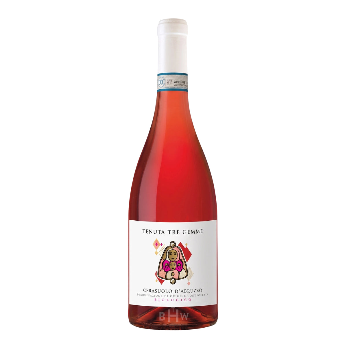 A bottle of 2025 Tenuta Tre Gemme Terroir Line Cerasuolo d'Abruzzo rosé wine, curated by Big Hammer Wines.
