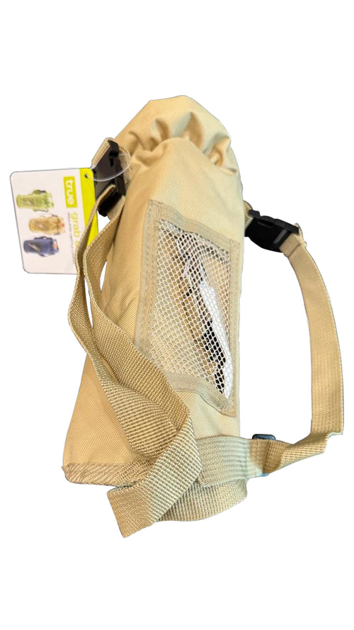 BHW Grab & Go Insulated Canvas Bottle Carrier with Corkscrew