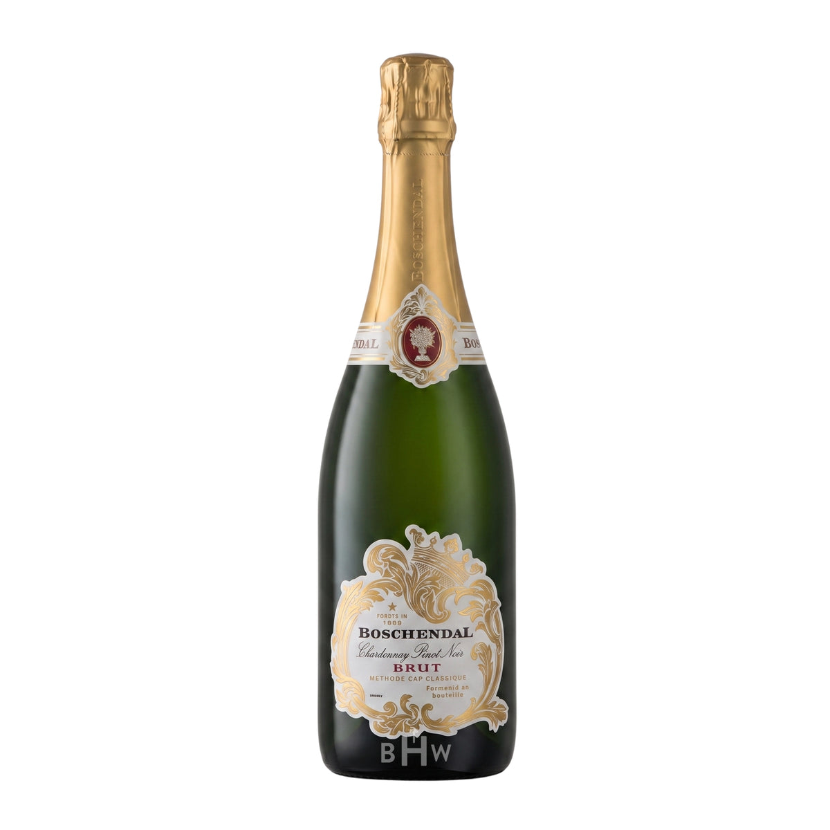A bottle of Boschendal Brut Méthode Cap Classique Stellenbosch NV sparkling wine, curated by Big Hammer Wines.